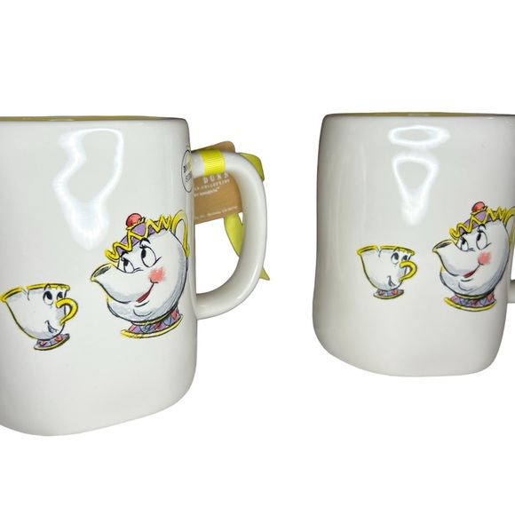 “Rae Dunn” Collab with Disney Be Our Guest Mrs Potts and Tea Cup. Dbl sided NWT - Picture 7 of 10